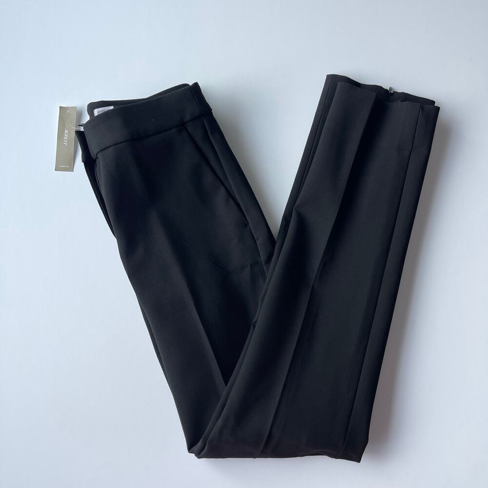 J.Crew Petite Slim Tapered Pant in Four Season Stretch Black Size 2P NWT - Picture 5 of 7